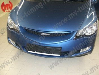 4 599 р. Решетка радиатора MUGEN Honda Civic FD седан дорестайлинг (2005-2008) (Неокрашенная)  с доставкой в г. Таганрог. Увеличить фотографию 3