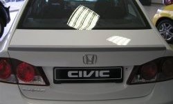 4 149 р. Лип спойлер CT Honda Civic FD седан дорестайлинг (2005-2008) (Неокрашенный)  с доставкой в г. Таганрог. Увеличить фотографию 1