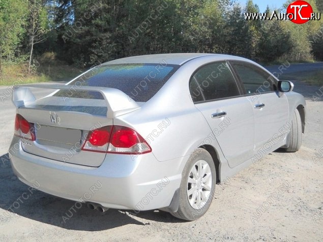 5 249 р. Спойлер Mugen-Style Honda Civic FD седан дорестайлинг (2005-2008) (Неокрашенный)  с доставкой в г. Таганрог