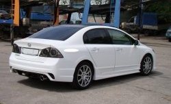 18 499 р. Задний бампер INGS Extreem Honda Civic FD седан дорестайлинг (2005-2008) (Неокрашенный)  с доставкой в г. Таганрог. Увеличить фотографию 2