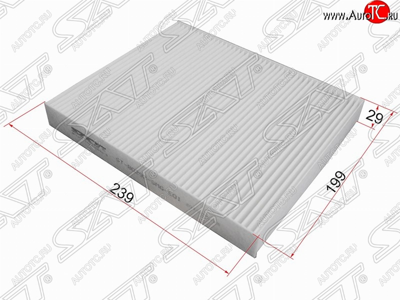 599 р. Фильтр салонный SAT (239х199х29 mm)  Honda Civic ( FD,  FK,FN) - Legend  4 KB1  с доставкой в г. Таганрог