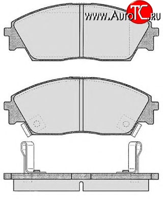 6 849 р. Передние тормозные колодки Tokico RN266M Honda Civic FD седан дорестайлинг (2005-2008)  с доставкой в г. Таганрог