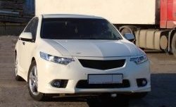 1 299 р. Реснички Sport на фары рестайлинг  Honda Accord  CU (2008-2011) седан дорестайлинг (Неокрашенные)  с доставкой в г. Таганрог. Увеличить фотографию 3