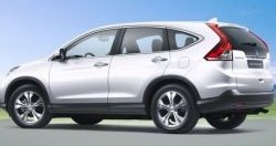 2 149 р. Накладки на внешние ручки дверей СТ Honda CR-V RM1,RM3,RM4 дорестайлинг (2012-2015) (Неокрашенные)  с доставкой в г. Таганрог. Увеличить фотографию 3