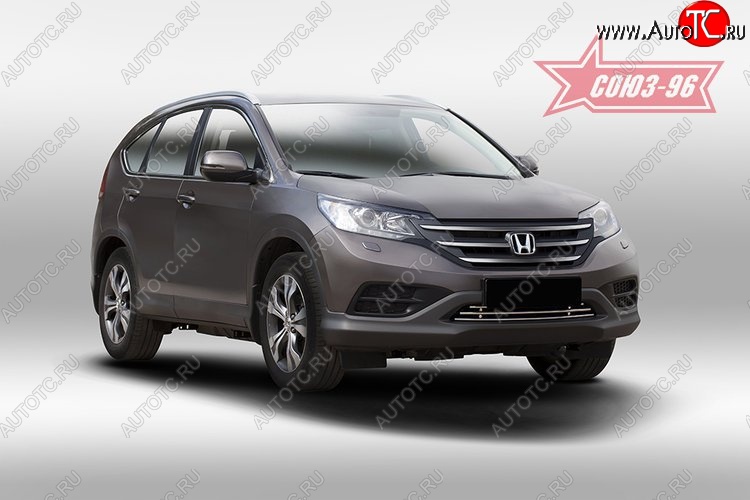 5 174 р. Декоративный элемент воздухозаборника Souz-96 (d16) Honda CR-V RM1,RM3,RM4 дорестайлинг (2012-2015)  с доставкой в г. Таганрог