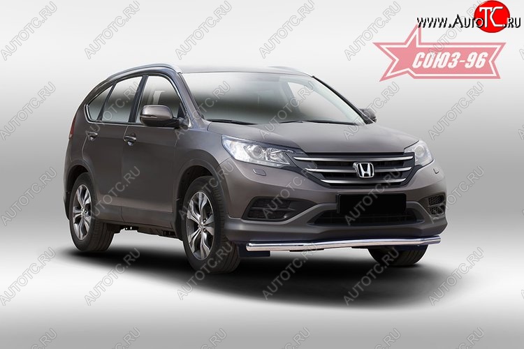 12 059 р. Защита переднего бампера одинарная Souz-96 (d60) Honda CR-V RM1,RM3,RM4 дорестайлинг (2012-2015)  с доставкой в г. Таганрог