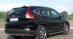 14 499 р. Одинарная защита заднего бампера из трубы диаметром 42 мм SLITKOFF Honda CR-V RM1,RM3,RM4 дорестайлинг (2012-2015)  с доставкой в г. Таганрог. Увеличить фотографию 3