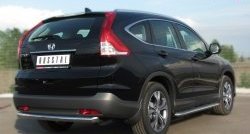 14 899 р. Одинарная защита заднего бампера из трубы диаметром 63 мм SLITKOFF  Honda CR-V  RM1,RM3,RM4 (2012-2015) дорестайлинг  с доставкой в г. Таганрог. Увеличить фотографию 4