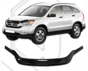 Дефлектор капота CA-Plastiс exclusive Honda CR-V RE1,RE2,RE3,RE4,RE5,RE7 рестайлинг (2009-2012)