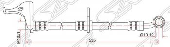 Тормозной шланг передний SAT (правый)  Fit ( GE,  2), Insight  ZE2, Jazz