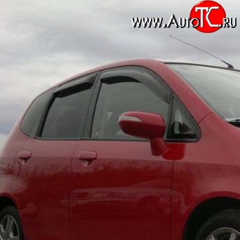 899 р. Дефлекторы окон (ветровики) Novline 4 шт Honda Fit 1 GD дорестайлинг (2001-2004)  с доставкой в г. Таганрог