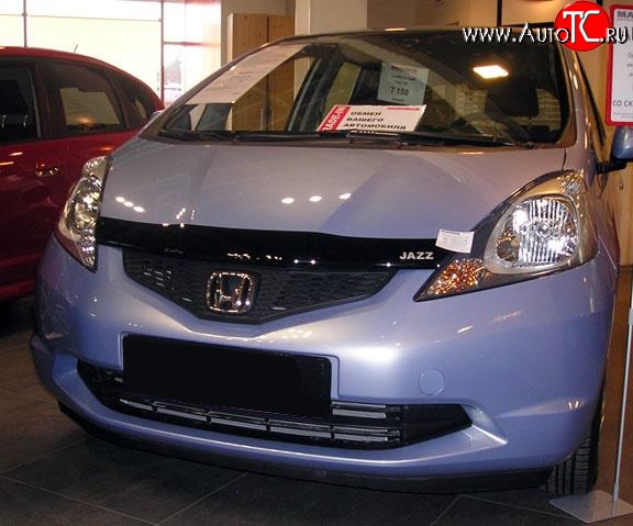 3 199 р. Дефлектор капота NovLine Honda Jazz (2008-2015)  с доставкой в г. Таганрог