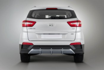 9 399 р. Накладка заднего бампера Xmug Hyundai Creta GS дорестайлинг (2015-2019) (Неокрашенная)  с доставкой в г. Таганрог. Увеличить фотографию 2