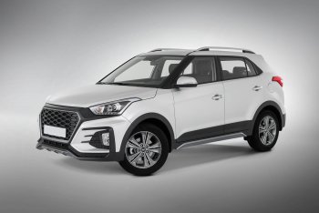 22 499 р. Передний бампер Xmug  Hyundai Creta  GS (2015-2021) дорестайлинг, рестайлинг (Неокрашенный)  с доставкой в г. Таганрог. Увеличить фотографию 4