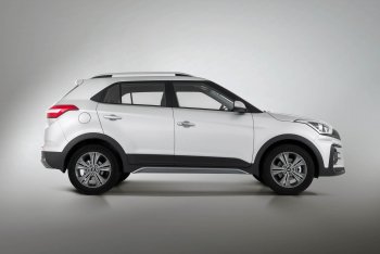 9 899 р. Пороги накладки штатного обвеса Xmug Hyundai Creta GS рестайлинг (2019-2021) (Неокрашенные)  с доставкой в г. Таганрог. Увеличить фотографию 2