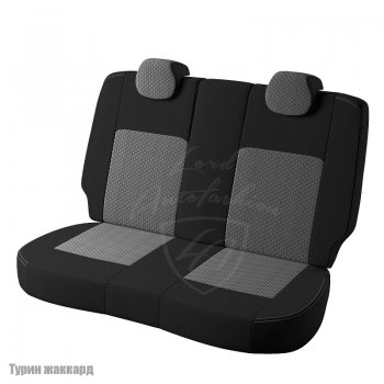 4 699 р. Чехлы для сидений Lord Autofashion Турин (жаккард) Hyundai Elantra HD (2006-2011) (Черный, вставка Люкс-94)  с доставкой в г. Таганрог. Увеличить фотографию 2