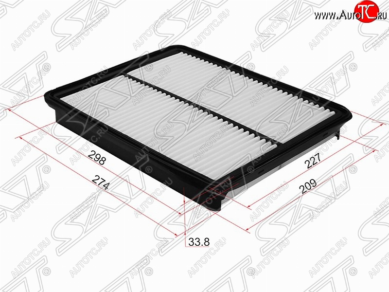 399 р. Фильтр воздушный двигателя (2.4) SAT  Hyundai Santa Fe  DM (2012-2016), KIA Sorento  XM (2009-2015)  с доставкой в г. Таганрог