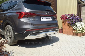 14 799 р. Фаркоп Petroil Tuning (съемный квадрат) Hyundai Santa Fe TM рестайлинг (2020-2022)  с доставкой в г. Таганрог. Увеличить фотографию 2