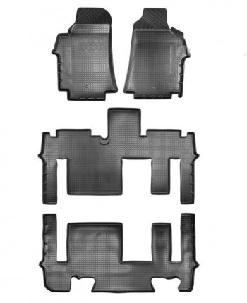 6 199 р. Коврики салонные Noplast (3 ряда)  Hyundai Starex/Grand Starex/H1  TQ (2017-2022) 2-ой рестайлинг (Бежевый)  с доставкой в г. Таганрог. Увеличить фотографию 1