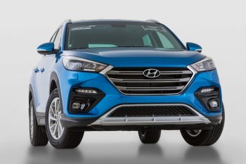 17 999 р. Передний бампер YT  Hyundai Tucson  TL (2015-2018) дорестайлинг (Неокрашенный)  с доставкой в г. Таганрог. Увеличить фотографию 2