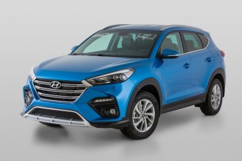 17 999 р. Передний бампер YT  Hyundai Tucson  TL (2015-2018) дорестайлинг (Неокрашенный)  с доставкой в г. Таганрог. Увеличить фотографию 3