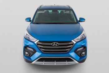 17 999 р. Передний бампер YT  Hyundai Tucson  TL (2015-2018) дорестайлинг (Неокрашенный)  с доставкой в г. Таганрог. Увеличить фотографию 6