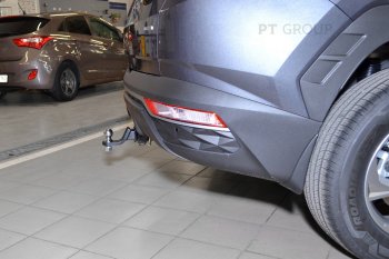 14 999 р. Фаркоп Petroil Tuning (съемный квадрат, сборка РФ) Hyundai Tucson NX4 (2020-2022)  с доставкой в г. Таганрог. Увеличить фотографию 2