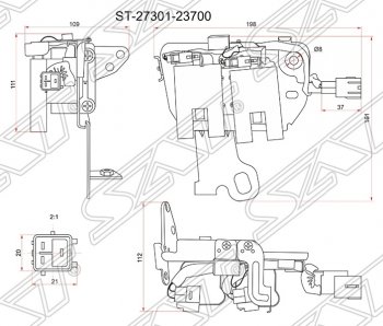 Катушка зажигания SAT Hyundai Elantra XD седан дорестайлинг (2000-2003)