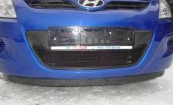 1 469 р. Сетка на бампер Russtal (черная)  Hyundai i20  PB (2008-2012) хэтчбэк дорестайлинг  с доставкой в г. Таганрог. Увеличить фотографию 6