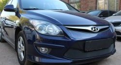 1 469 р. Сетка на бампер Russtal (черная)  Hyundai I30  FD (2010-2012) универсал рестайлинг, хэтчбэк 5 дв. рестайлинг  с доставкой в г. Таганрог. Увеличить фотографию 3