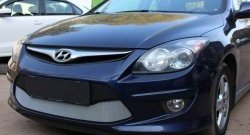 1 539 р. Сетка на бампер Russtal (хром) Hyundai I30 FD универсал рестайлинг (2010-2012)  с доставкой в г. Таганрог. Увеличить фотографию 3