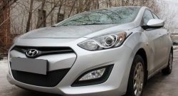 1 839 р. Сетка на бампер Russtal (черная) Hyundai I30 2 GD дорестайлинг универсал (2011-2015)  с доставкой в г. Таганрог. Увеличить фотографию 3