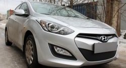 1 839 р. Сетка на бампер Russtal (черная) Hyundai I30 2 GD дорестайлинг универсал (2011-2015)  с доставкой в г. Таганрог. Увеличить фотографию 7