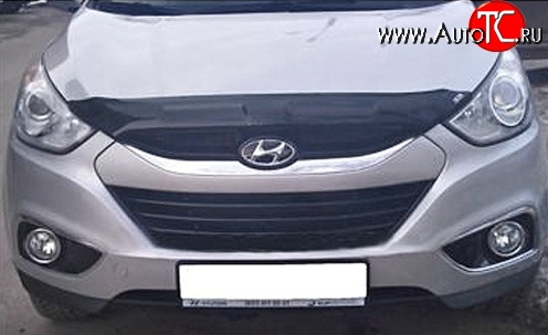 3 199 р. Дефлектор капота NovLine  Hyundai IX35  LM (2009-2018) дорестайлинг, рестайлинг  с доставкой в г. Таганрог