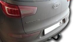 63 999 р. Фаркоп Лидер Плюс  Hyundai IX35  LM (2009-2018), KIA Sportage  3 SL (2010-2016) (Без электропакета)  с доставкой в г. Таганрог. Увеличить фотографию 2