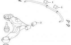 379 р. Полиуретановая втулка стабилизатора задней подвески Точка Опоры Hyundai Matrix 1 FC дорестайлинг (2001-2005)  с доставкой в г. Таганрог. Увеличить фотографию 2