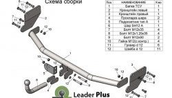 29 699 р. Фаркоп (седан) Лидер Плюс.  Hyundai Solaris  HCR (2017-2022) седан дорестайлинг, седан рестайлинг (Без электропакета)  с доставкой в г. Таганрог. Увеличить фотографию 2