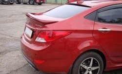 3 299 р. Козырёк на заднее лобовое стекло Sport v2 KIA Rio 3 QB рестайлинг седан (2015-2017) (Неокрашенный)  с доставкой в г. Таганрог. Увеличить фотографию 3