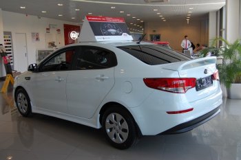 11 699 р. Пороги накладки LitCompany KIA Rio 3 QB дорестайлинг седан (2011-2015) (Неокрашенные)  с доставкой в г. Таганрог. Увеличить фотографию 4