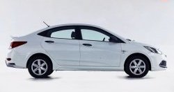 14 499 р. Задний бампер Sport Hyundai Solaris RBr седан дорестайлинг (2010-2014) (Неокрашенный)  с доставкой в г. Таганрог. Увеличить фотографию 5