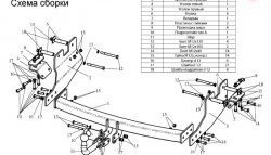 10 349 р. Фаркоп Лидер Плюс Hyundai Starex/Grand Starex/H1 TQ дорестайлинг (2007-2013) (Без электропакета)  с доставкой в г. Таганрог. Увеличить фотографию 2