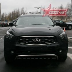 29 384 р. Защита переднего бампера Souz-96 (d60) INFINITI EX35 J50 (2007-2013)  с доставкой в г. Таганрог. Увеличить фотографию 2