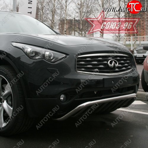 29 384 р. Защита переднего бампера Souz-96 (d60) INFINITI EX35 J50 (2007-2013)  с доставкой в г. Таганрог