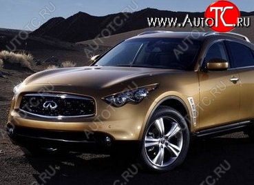 17 299 р. Накладка на передний бампер CT INFINITI FX35 S50 дорестайлинг (2002-2005) (Неокрашенная)  с доставкой в г. Таганрог