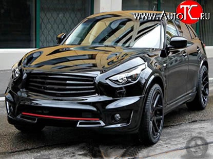 11 499 р. Решётка радиатора Elford INFINITI FX37 S51 рестайлинг (2011-2013) (Неокрашенная)  с доставкой в г. Таганрог