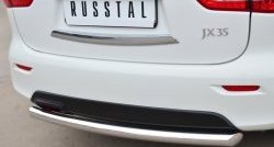 16 799 р. Одинарная защита заднего бампера из трубы диаметром 63 мм SLITKOFF  INFINITI JX35 (2012-2014)  с доставкой в г. Таганрог. Увеличить фотографию 2