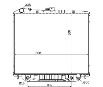 11 599 р. Радиатор двигателя (пластинчатый, АКПП) SAT  Isuzu Bighorn  UBS25GW,UBS69GW (1991-1993), Isuzu Trooper (1991-2002), Opel Monterey (1991-2002)  с доставкой в г. Таганрог. Увеличить фотографию 1