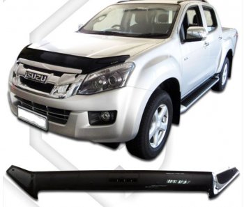 Дефлектор капота CA-Plastiс Isuzu D-Max RT85 DoubleCab дорестайлинг (2011-2017)