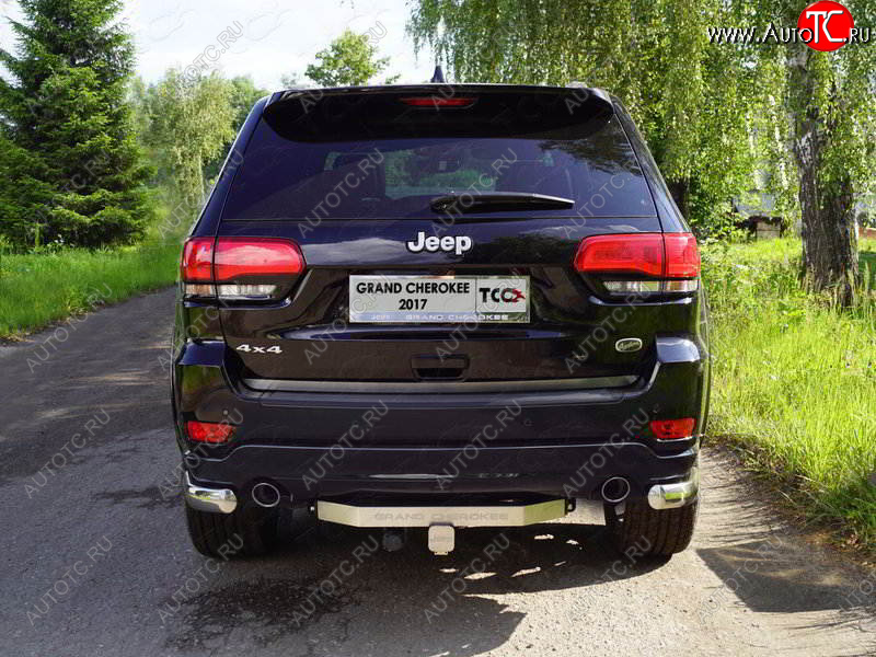 22 499 р. Фаркоп (тягово-сцепное устройство) TCC  Jeep Grand Cherokee  WK2 (2017-2022) 2-ой рестайлинг (оцинкованный, шар Е нержавейка, надпись Grand Cherokee)  с доставкой в г. Таганрог