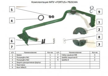 12 999 р. Замок рулевого вала FORTUS (бесштыревой) AT+ KIA Seltos (2019-2024)  с доставкой в г. Таганрог. Увеличить фотографию 3